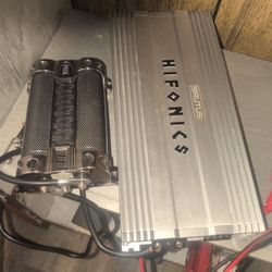 Hyphonics 4000 W Rms 1 Ohm Mono block Amplifier And Boss  Capacitor 