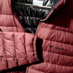 Men's Columbia White Out FS Jacket Burgundy