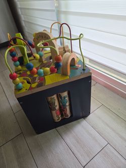B. Toys wooden activity cube