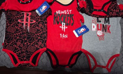 Houston Rockets 18-24 Months 3 Piece Creeper Set $32 Retail