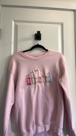 Disneyland Embroidered Pink Sweater
