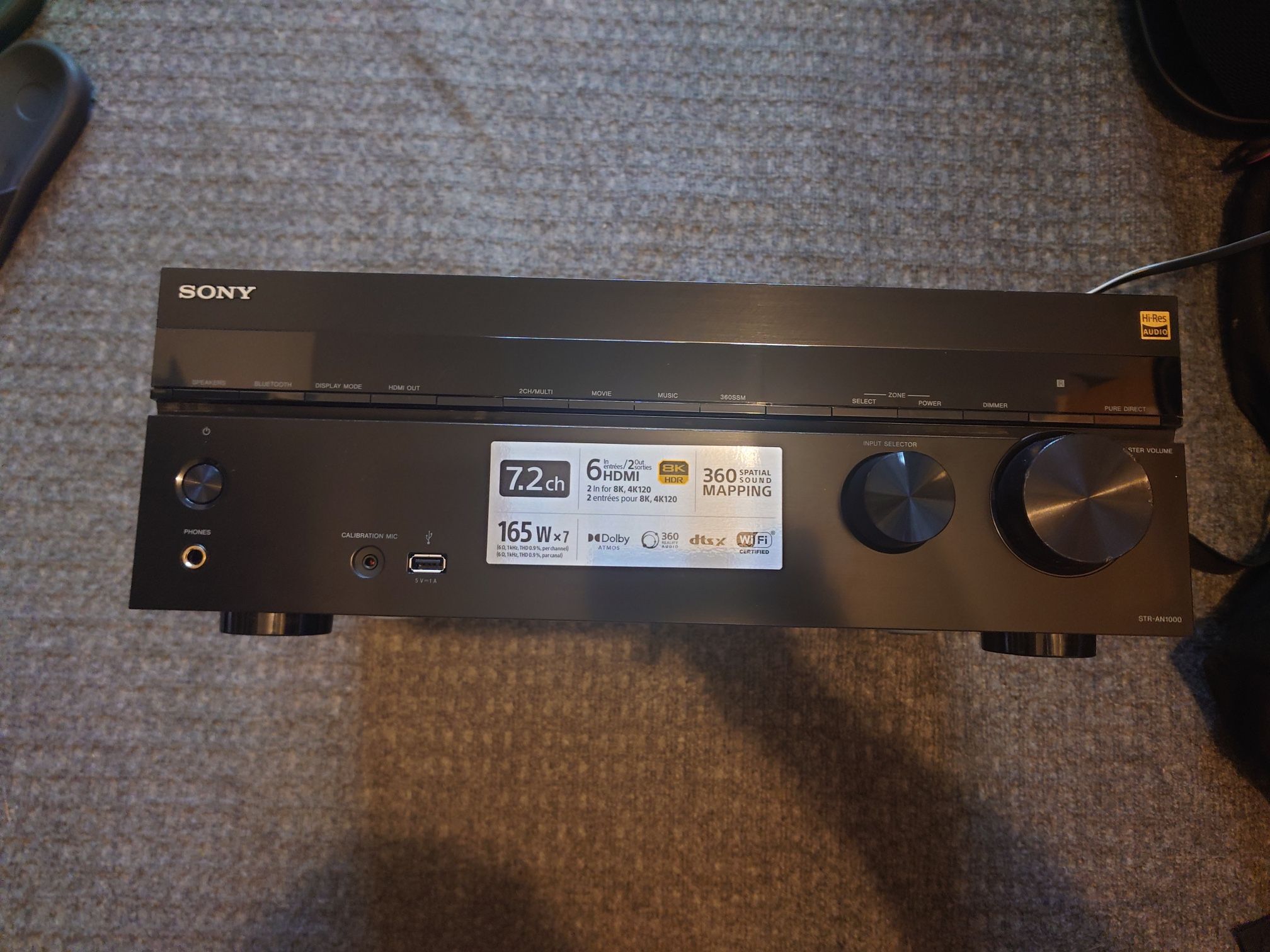 Sony - STR-AN1000 7.2 Channel Please Read Description 