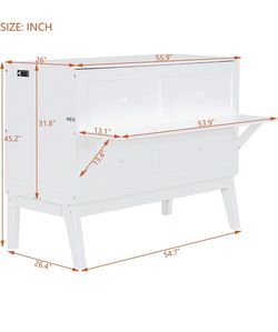 Full Size Murphy Bed Desk