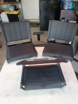 Set of 3 stadium chairs