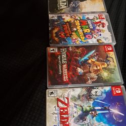 5 Nintendo Switch Physical Games 