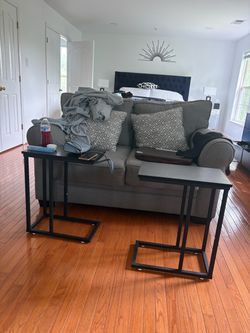 C-Shaped Side Tables Set of 2