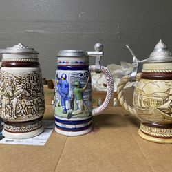 Beer Stein x3
