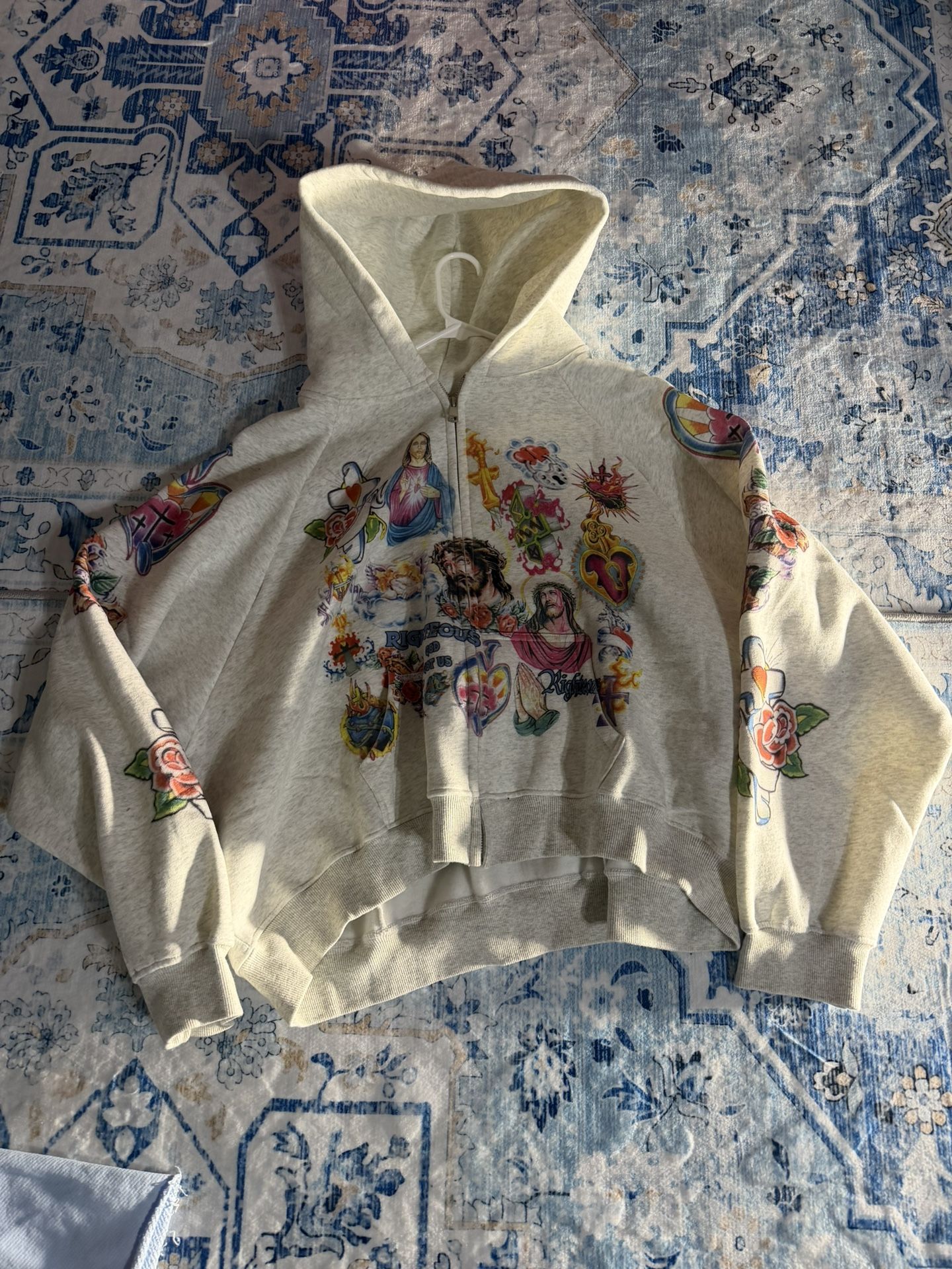 Grey RIGHTOUS Hoodies  