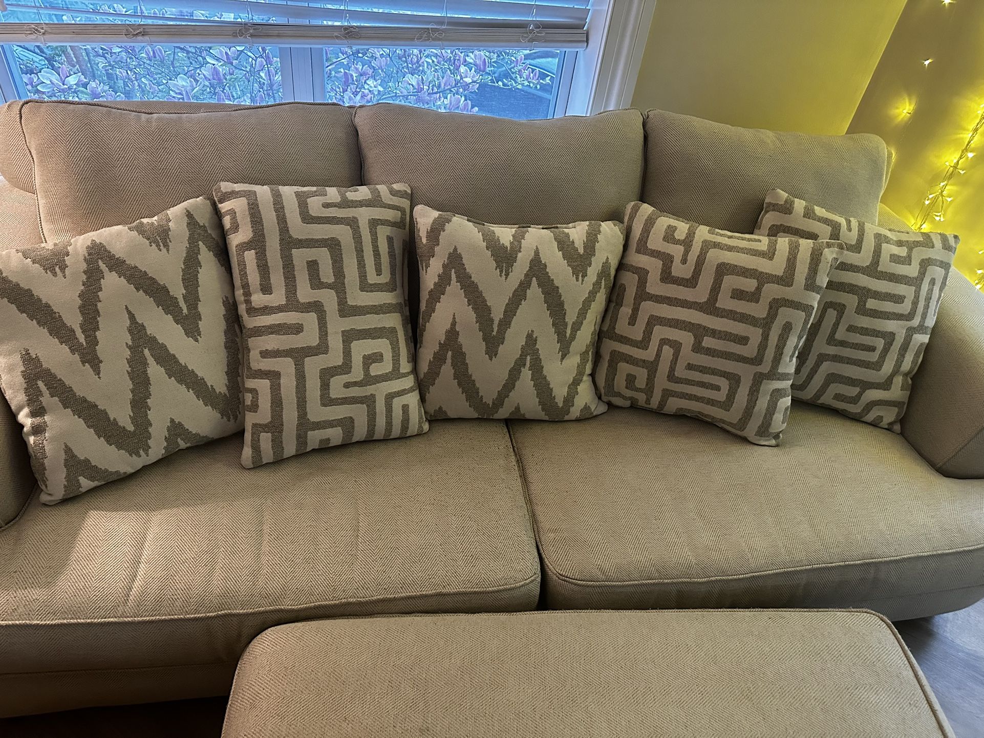 Sofa 96” And Ottoman 40”