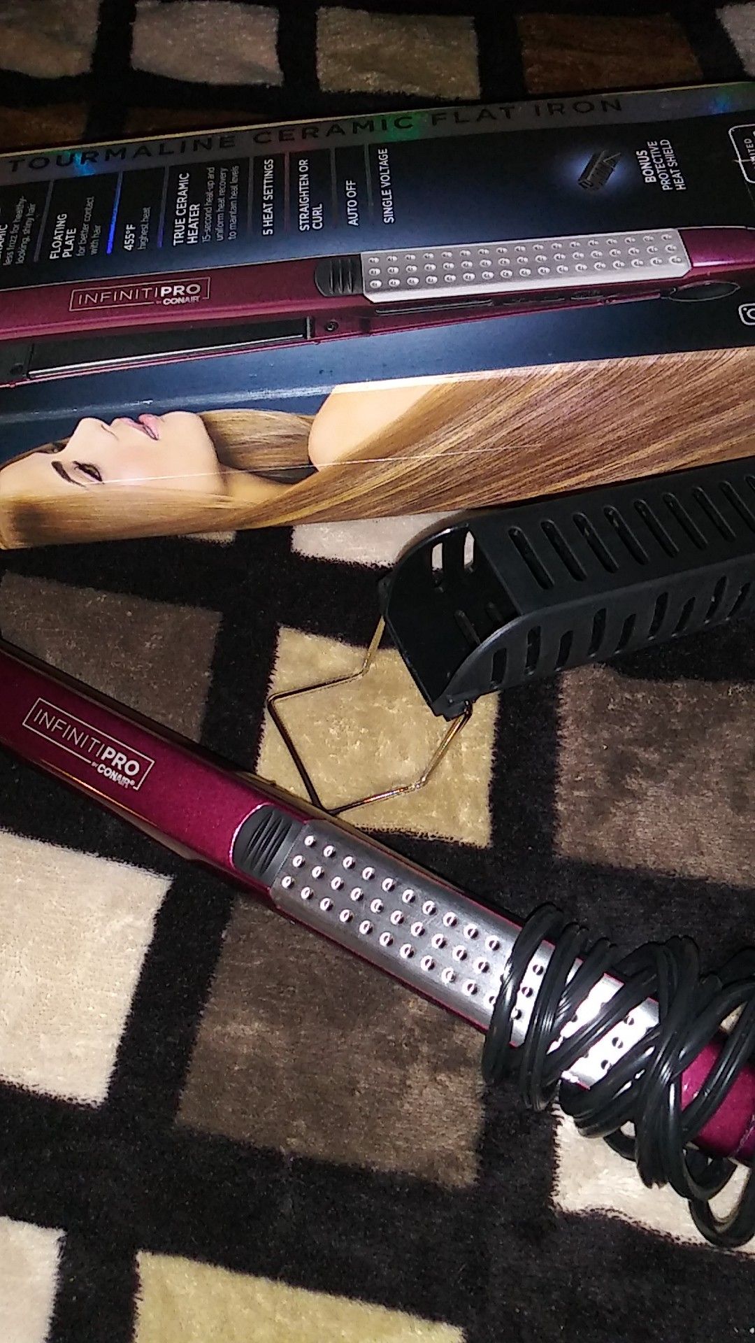 Infiniti Pro hair straightener new never used.