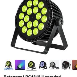 Betopper LPC1818 Upgraded 18x18W Lime Amber UV + RGB LED PAR Light Stage light 