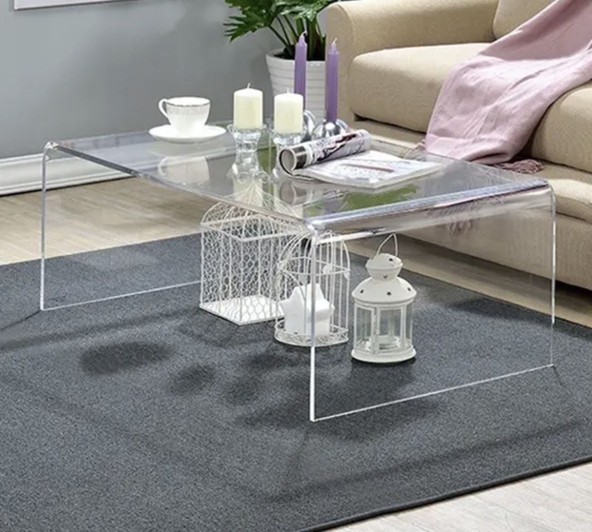 Acrylic Coffee Table- CB2 Dupe
