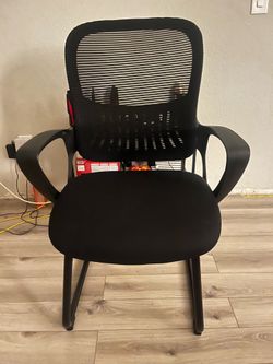 Office Chair with Lumbar Support No Wheels