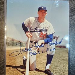 Signed Frank Howard Los Angeles Dodgers 8x10 Autograph Photo MLB Baseball Tampa Bay Rays
