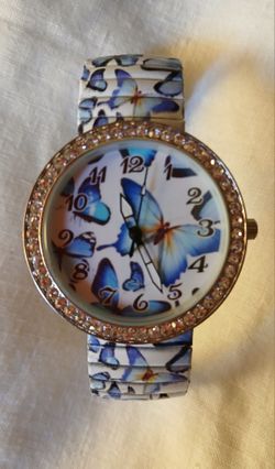 Butterfly & Crystal Watch