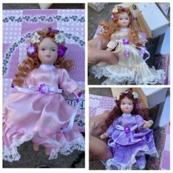 New Vintage Procelain Dolls