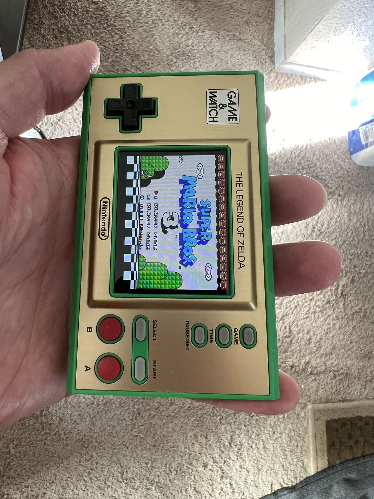 nintendo game and watch mario bros or zelda edition modded