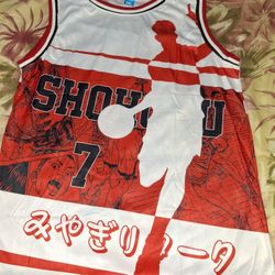 UNBRANDED FULL SUBLIMATION RYOTA MIYAGI SHOHOKU SLAM DUNK JERSEY...NEW...SMOKE FREE HOME...$20