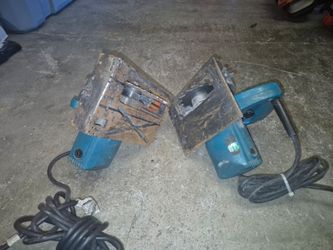 2 makita Circular saw for sale metal cutter on it