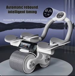 Brand New Dual Wheel Abs Workout With Elbow Support & Knee Pad included