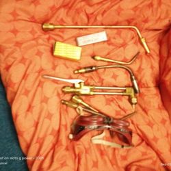 Brazing Torch Tips With Goggles N Cutting Torch All Made BY Victors 