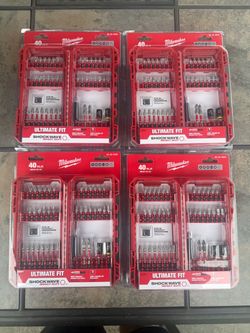 40-Piece Impact Bit Set Shockwave Impact Duty Milwuakee