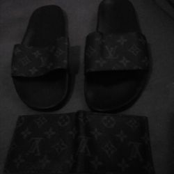Louis Vuitton Wallet And Slippers