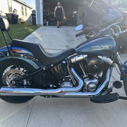 2014 Harley Softail Slim Daytona Blue 
