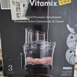 Vitamin 12 Cup Food Processor Attachment w/SELF-DETECT, New (Open Box)