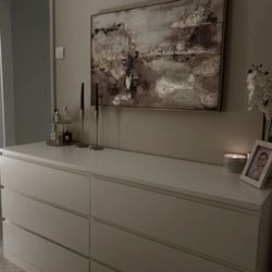 ESPECIAL DE DIA LABORAL | MUEBLES DE JUEGO DE CUARTO | BLANCO | NUEVO | COMODA | 6 GAVETAS 