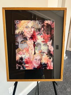 Abstract Framed Wall Art by Loly W17x21”