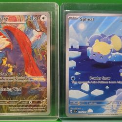 Braviary #214 Pokemon Surging Sparks &  Spheal #199 Pokemon Surging Sparks
