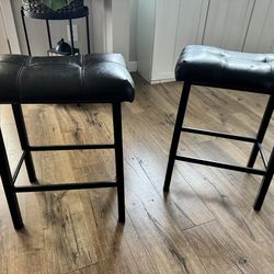 Faux Leather Stools