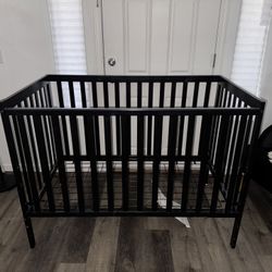 Black Baby Crib