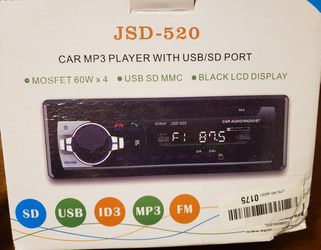 New!! Car MP3 Player With USB/Sd Port... $35