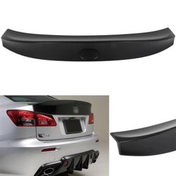 W Style Rear Trunk Spoiler for 06-13 2IS LEXUS IS250 IS350 ISF Matte Black