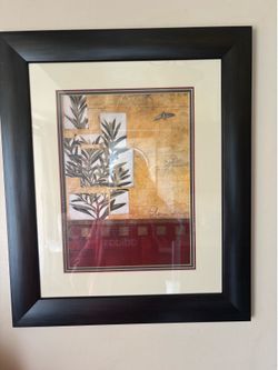 Large Framed Botanical Wall Art