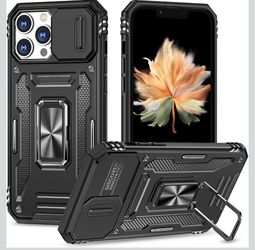 iPhone 13 Pro Phone Case with Ring Stand and lens cover