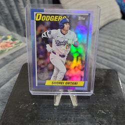 Shohei Ohtani Topps 35th Anniversary Rainbow Foil Baseball Card 