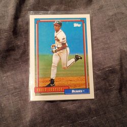 TOPS 80 DAVID JUSTICE BASEBALL CARD