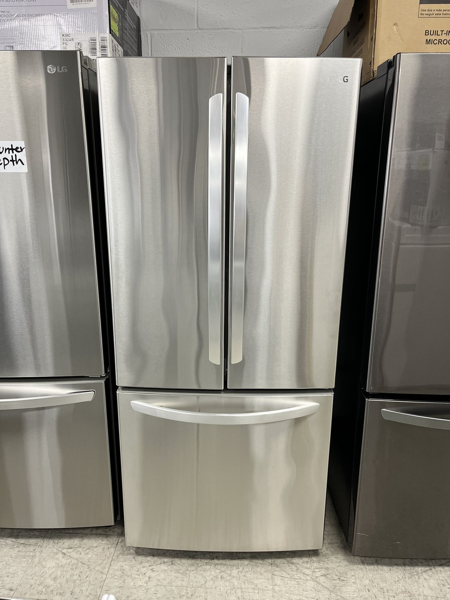 LG 30inch. 3-Door French Door Stainless Steel Refrigerator 