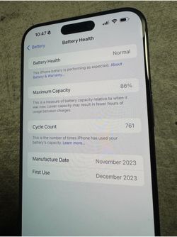 Apple iPhone 15 Pro Max 256GB Black Titanium (Unlocked)