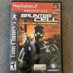 Splinter Cell Pandora Tomorrow With Manual PS2 Game 