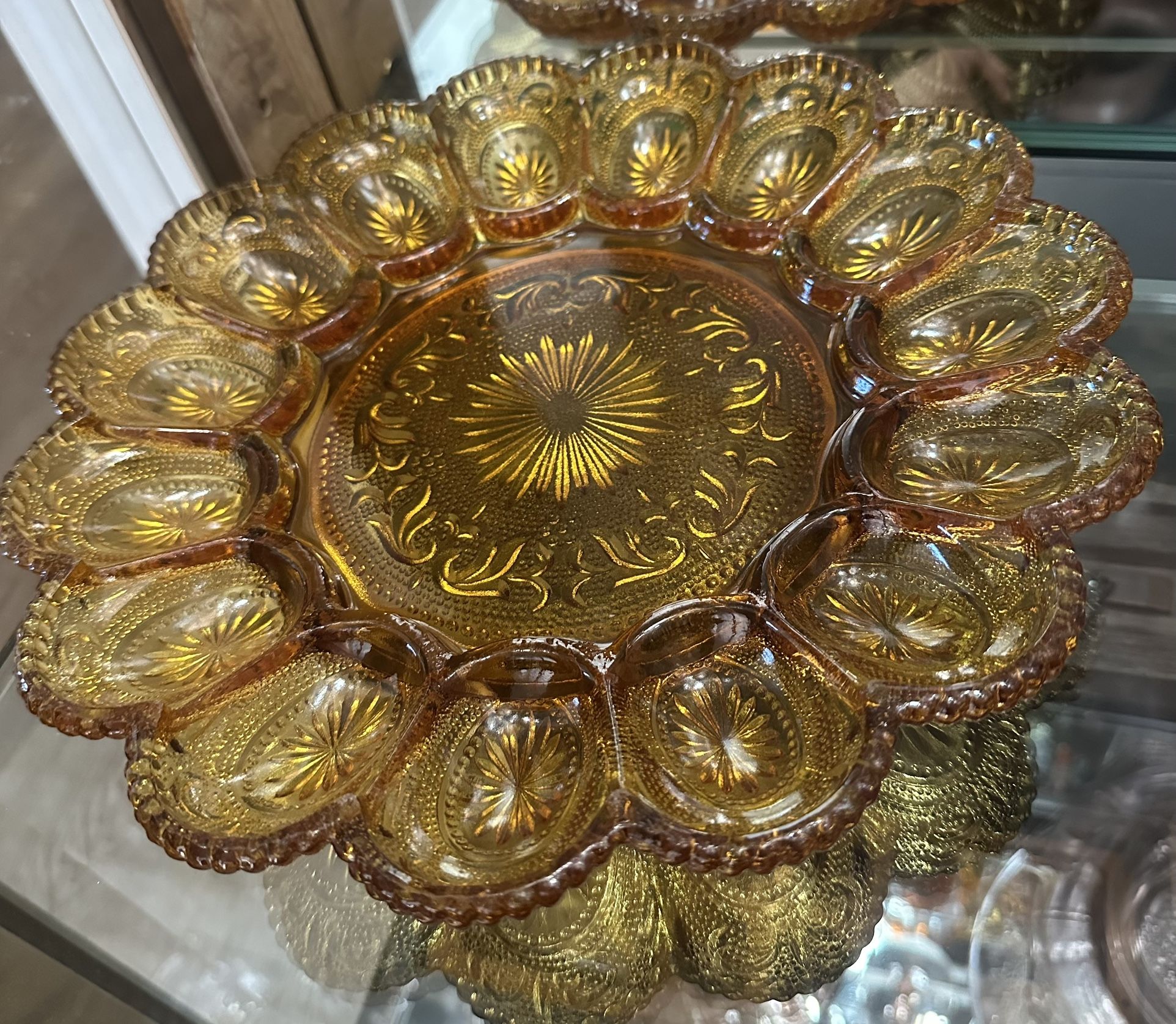 Antique Deviled Egg Holder