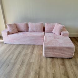 NEW PINK Viral TikTok Sectional Couch 🚛 SAME DAY DELIVERY