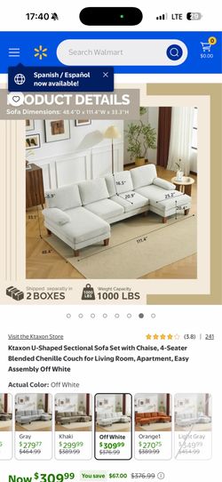 Couch / Sofa creme