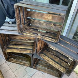 Wood Crate Diy Shelves Decor