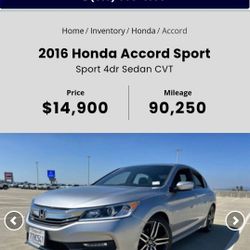 2016 Honda Accord Sport 