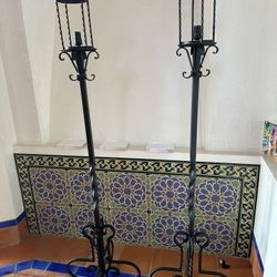 Wrought Iron Floor Lamps