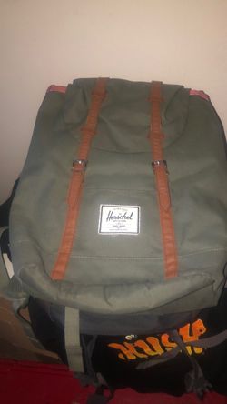 Green Herschel backpack